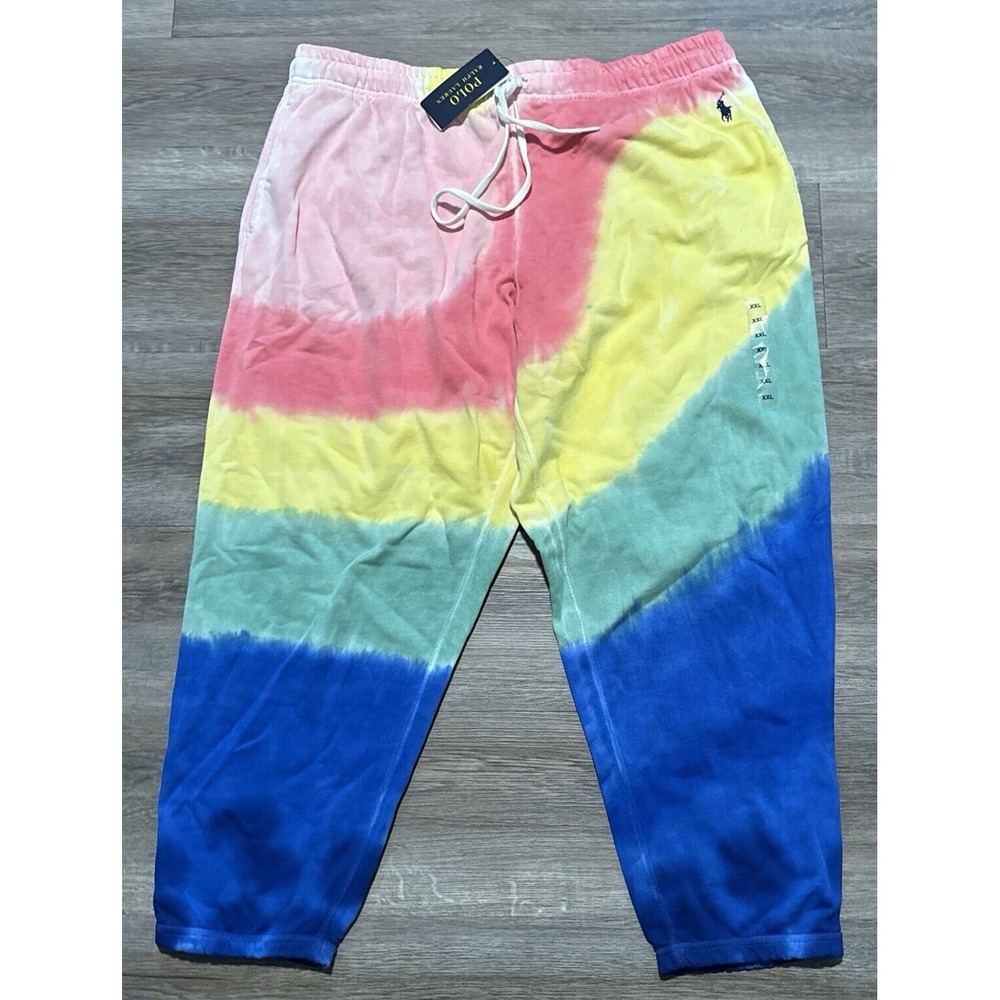 NEW Polo Ralph Lauren Women's Size 2XL Tie Dye Jogger Sweatpants XXL